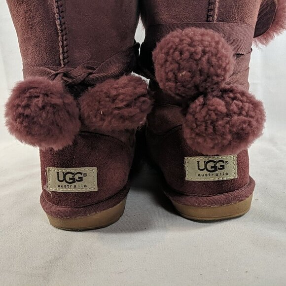 UGG Kids Boots in Burgundy - Picture 4 of 13